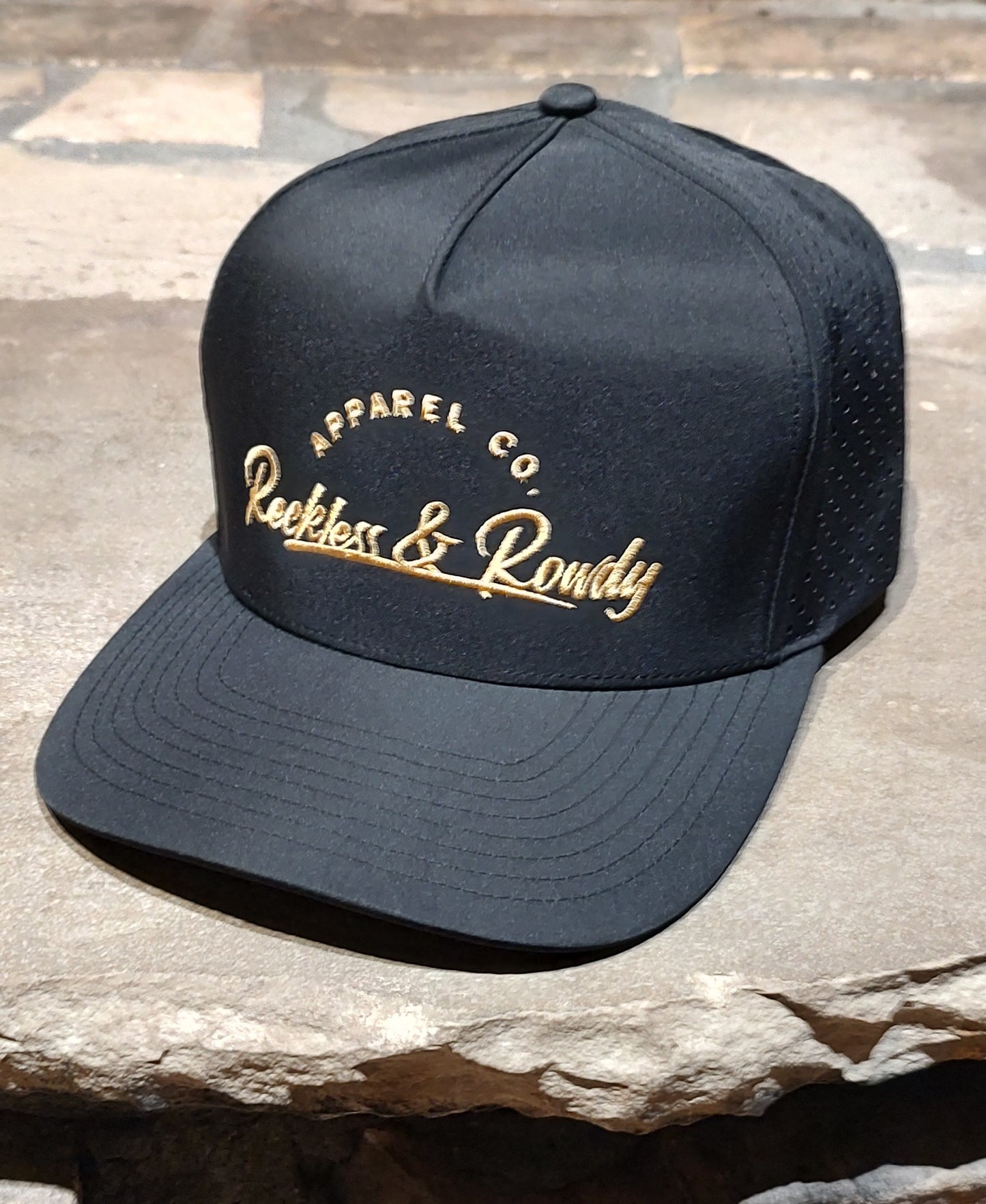 BlackHawk SnapBack Signature Logo- Black w/ Gold