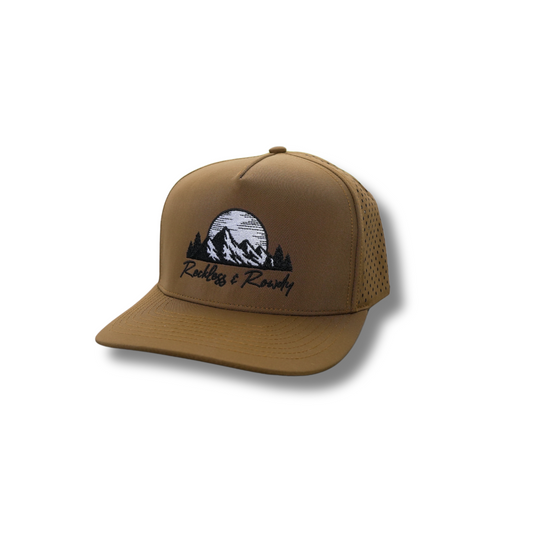 BlackHawk SnapBack Mountain Logo- Caramel
