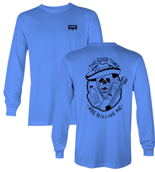 The Good Times Long Sleeve Shirt - Washed Denim