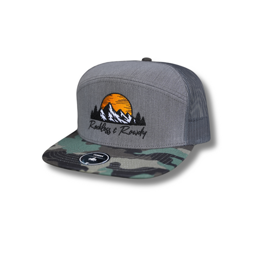 Cobra SnapBack - Signature Mountains - Camo Grey