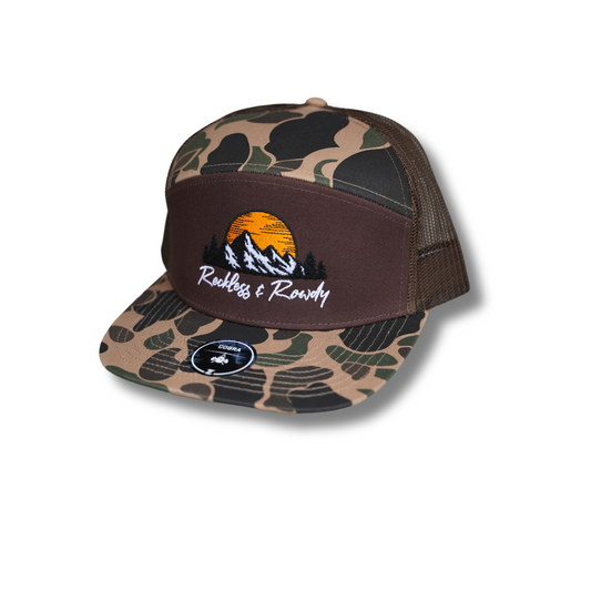 Cobra SnapBack - Signature Mountains - Camo Brown