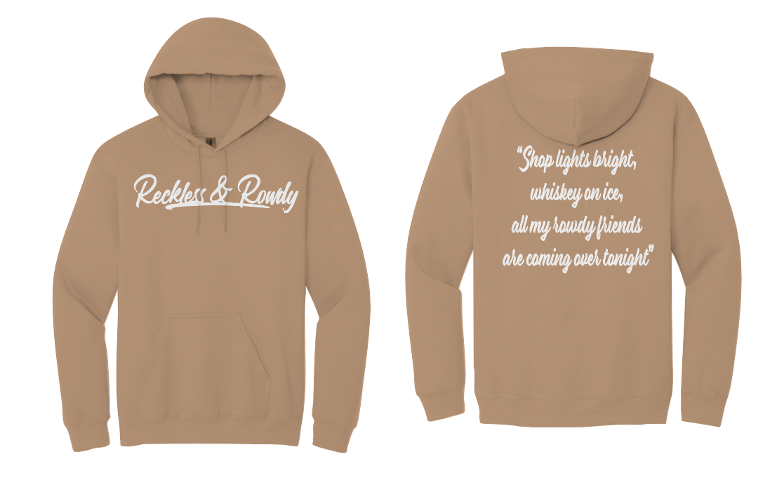 Rowdy Friends Hoodie- Sandstone