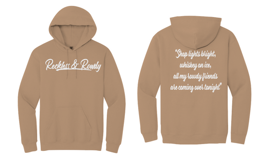 Rowdy Friends Hoodie- Sandstone
