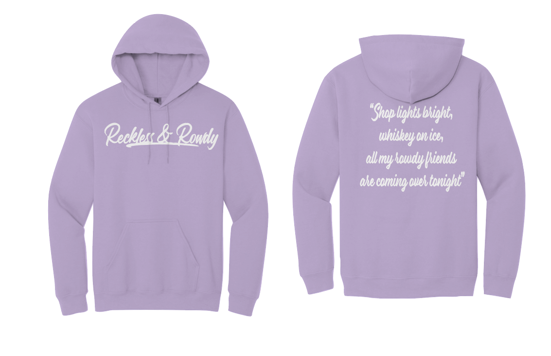 Rowdy Friends Hoodie- Lavender